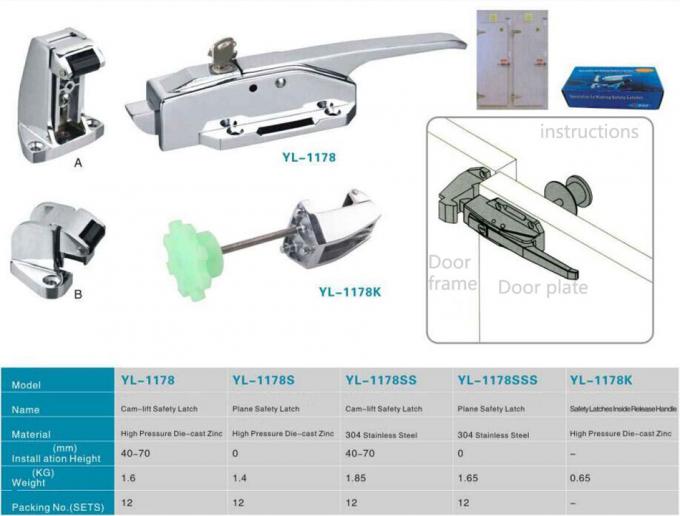Puertas de la conservación en cámara frigorífica de la elevación de la