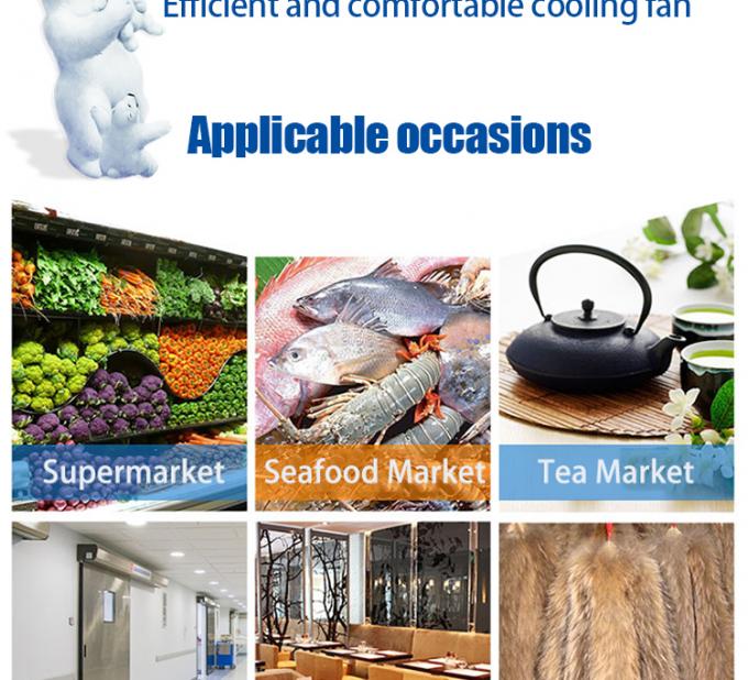 SPAE053D Certificación CE Enfriador de aire por evaporación industrial de tres ventiladores para el cuarto frío 5