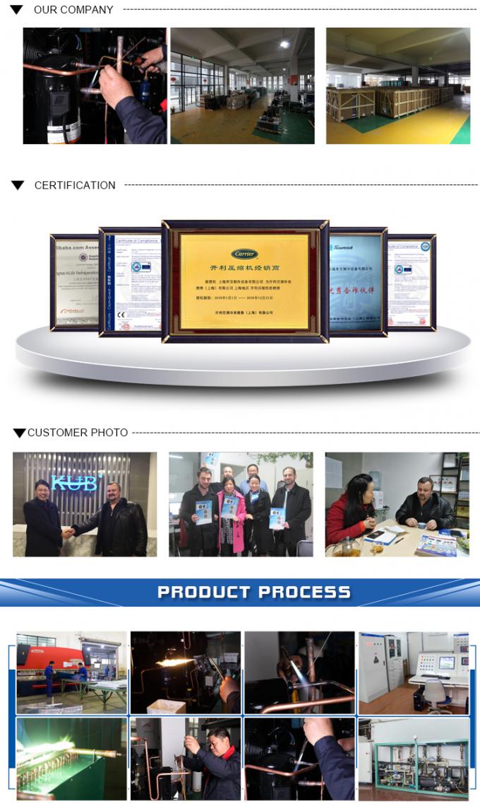 MT64 Unidad de refrigeración del compresor R22 Unidad de condensación 5.3HP Unidad de condensación refrigerada por aire 7