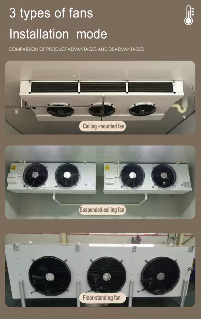 Enfriador de una sola unidad serie DJ DJ100 certificado CE, enfriador de aire dedicado para almacenamiento en frío, evaporador de techo, evaporador de equipos de refrigeración, fabricante de equipos de refrigeración, fábrica de refrigeración, almacenamiento en frío refrigerado 18