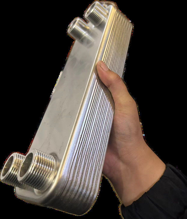 Intercambiador de calor de chapa resistente a la corrosión de acero inoxidable 316L, fusionado para condiciones de trabajo químicas