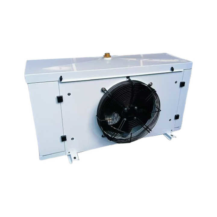 DD12 Volante de evaporador de aire de aleta de aluminio hidrófilo con bisagras Evaporador con válvula de expansión Evaporador para sala fría