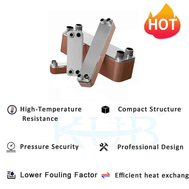 B3-50-48D Precio barato 10HP Exchanger de calor evaporador de cobre / acero inoxidable 304/316 fabricante de intercambiador de calor de placa soldada