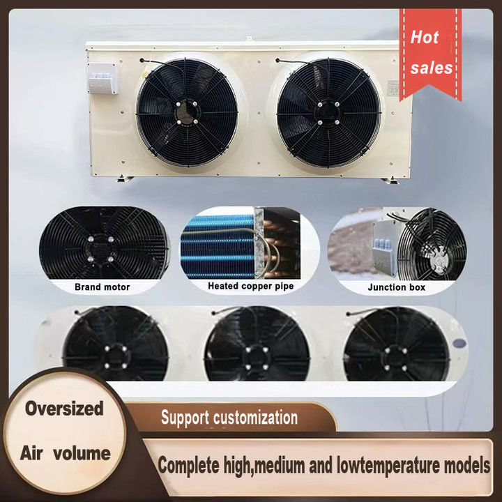 Enfriador de unidad DL serie DL22 certificación CE enfriador de aire personalizado evaporador de almacenamiento en frío 3HP evaporador de techo, adecuado para refrigeración de almacenes, cámara frigorífica, almacenamiento en frío de verduras