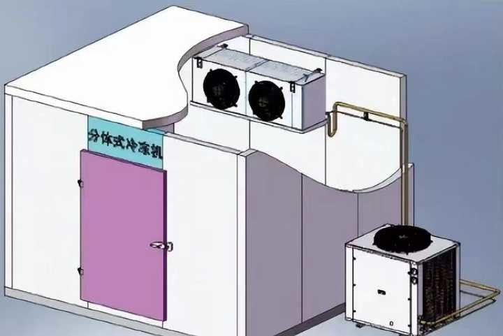 Cambio de contenedor de almacenamiento en frío americano a mini edificio modular de almacenamiento en frío con aislamiento de almacenamiento en frío de 100 mm