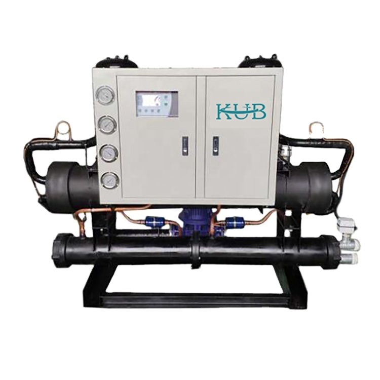 Enfriador de agua industrial OEM Kub con compresor semihermético de 3HP a 50HP y fuente de alimentación de 380V 50Hz con 1 año de garantía