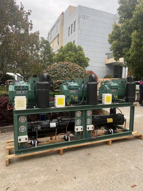 Unidad de condensación refrigerada por agua de 10 HP*3 con 380V 3PH 50Hz y 1 año de garantía