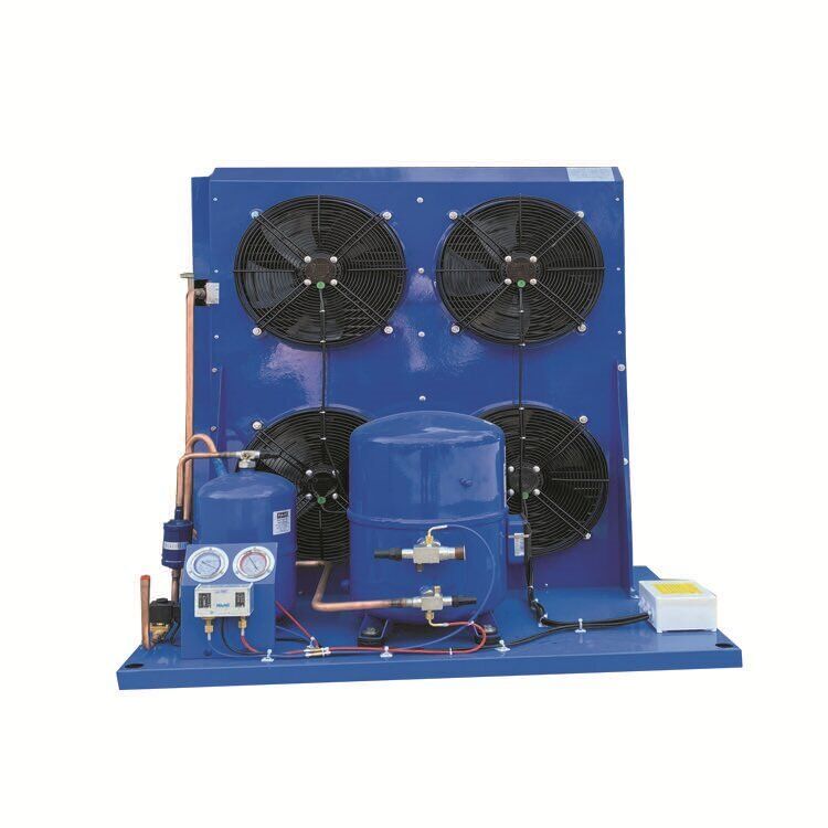 Enfriador industrial con compresor de 12HP, refrigerante R22/R404A y unidad condensadora enfriada por aire con 1 año de garantía