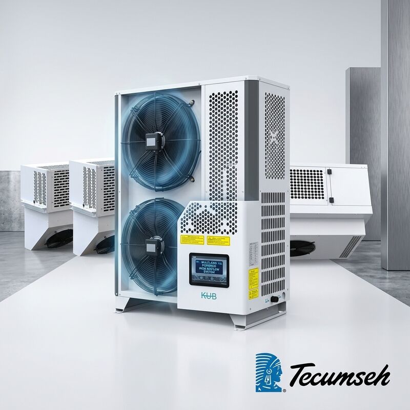 Refrigeración hermética ultra silenciosa de la tienda del gabinete de exhibición del supermercado de la voluta R134a de la unidad de condensación 48dB pequeña 1.5HP