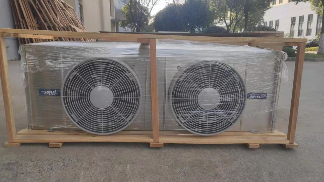evaporador de acero inoxidable refrescado aire de la baja temperatura del evaporador S2HC38E65 220V para la conservación en cámara frigorífica de la cámara fría