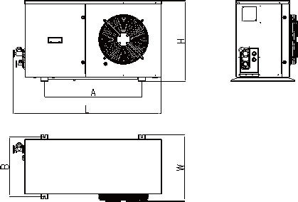 Unidad de condensación 1700m3/H encajonado de la refrigeración hermética de R404A