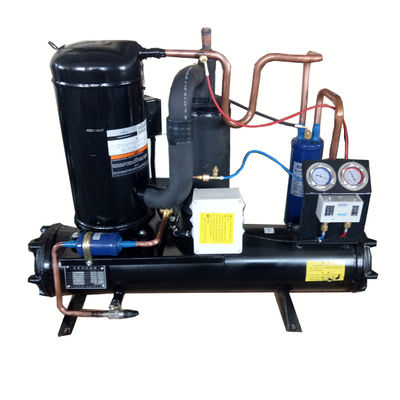 Unidad condensadora enfriada por agua de 380V 3PH 50HZ con 1 año de garantía y compresor Copeland de 2Hp 3Hp 4Hp